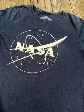 MAD Engine Navy Short Sleeve NASA Logo Tee